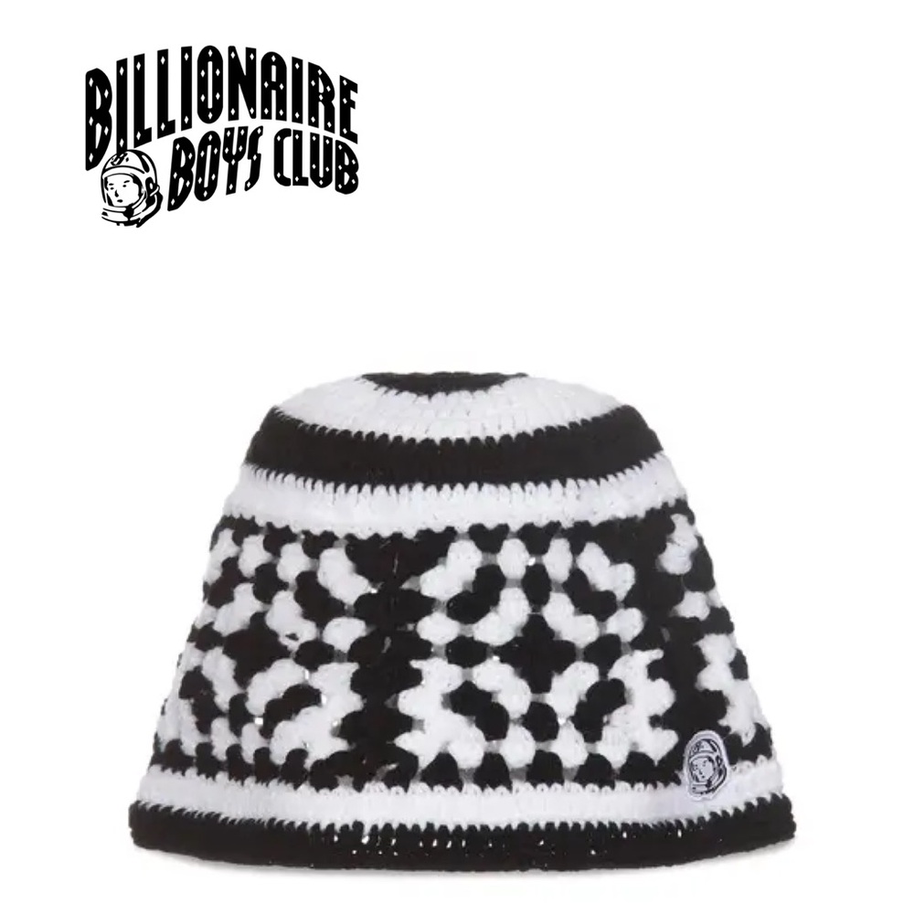 Men’s Billionaire Boys Club Kids Crochet  Black and White Knit Hat